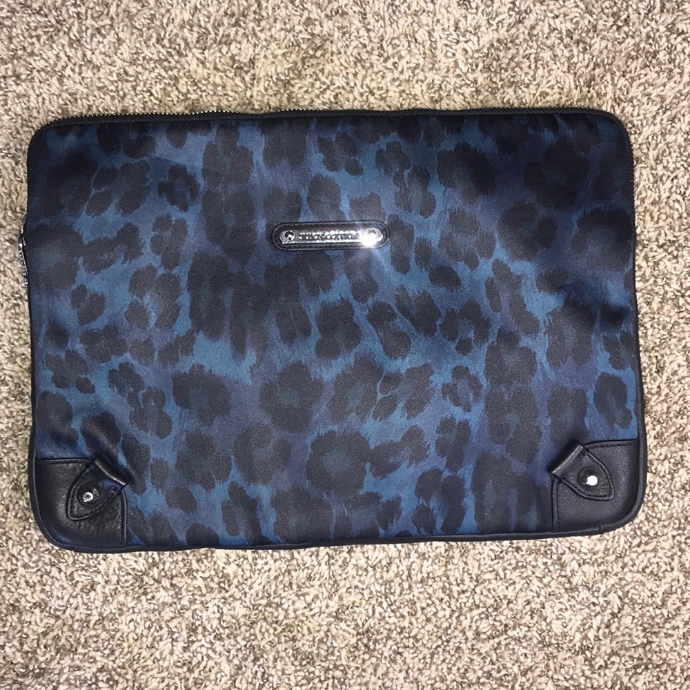 JUICY COUTURE blue leopard laptop bag!!